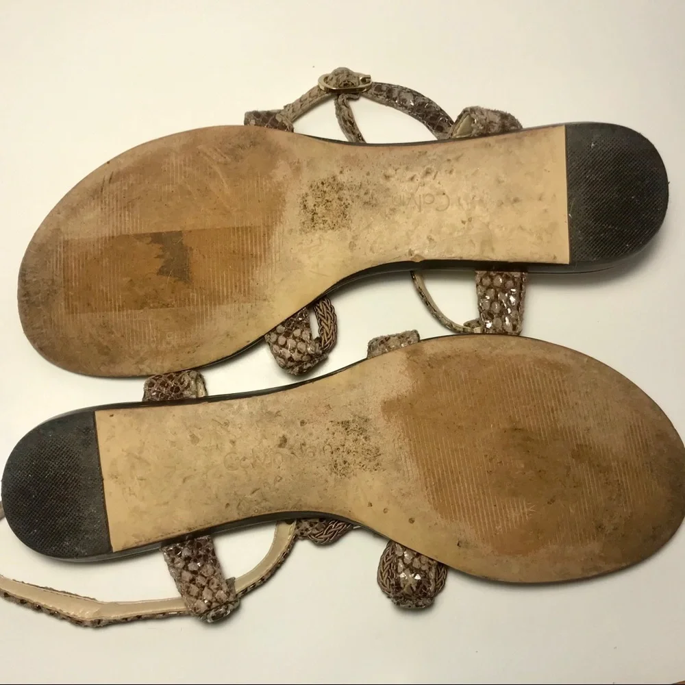 CALVIN KLEIN Sarra Python Rope Sandals 7.5 - Picture 4 of 4